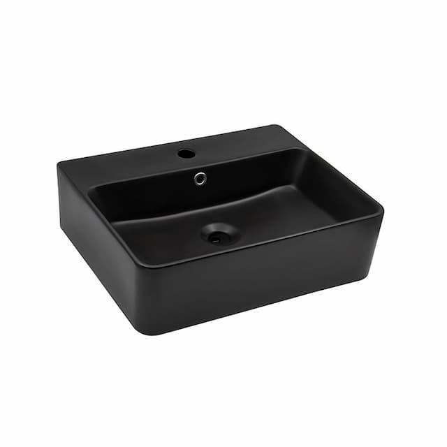 Lavabo nadgradni MINOTTI 525x420x155 sa otvorom za slavinu mat crni