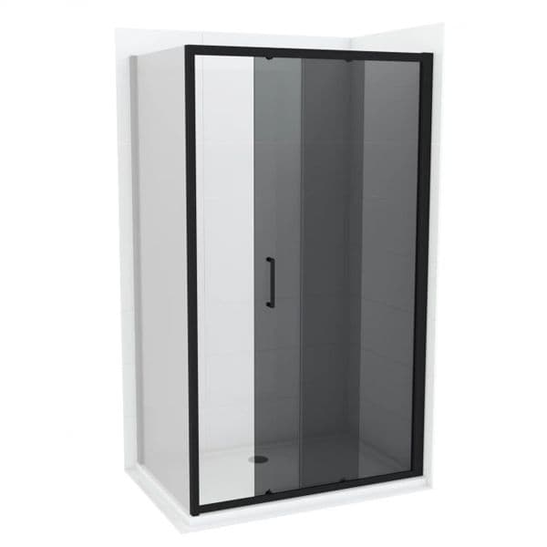 Stakleni paravan COPEN ATLAS BLACK 1000x1950 dark staklo 6mm crni mat ram