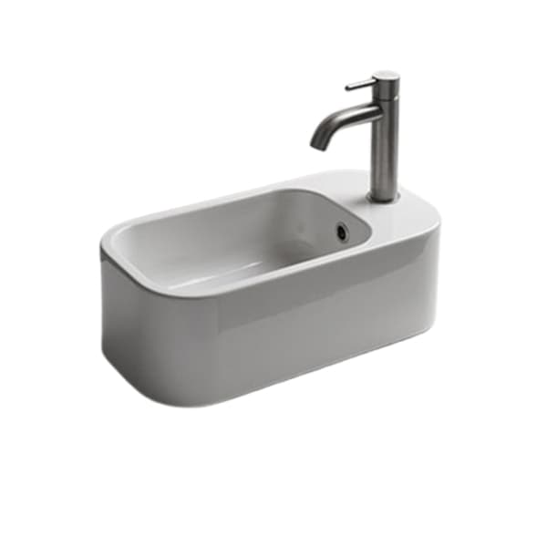 Lavabo konzolni AXA COSA 480x250 mini beli desni 8610301R