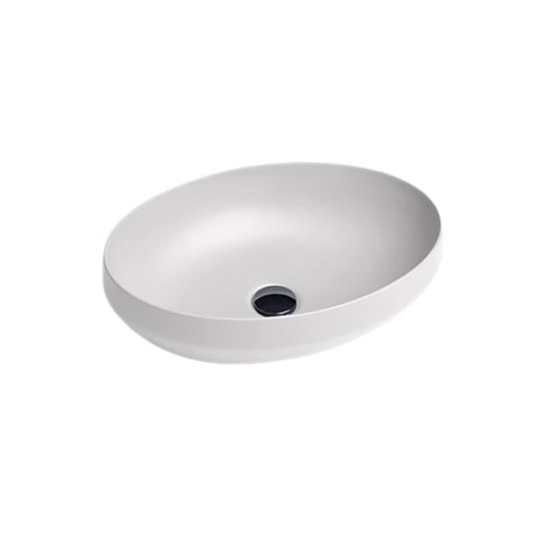 Lavabo nadgradni AXA DECUS 500x350 ovalni mat beli 8510012