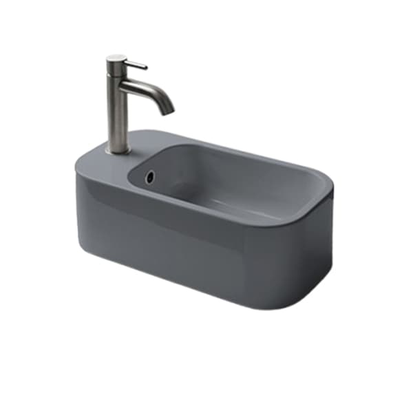 Lavabo konzolni AXA COSA 480x250 mini sivi desni 8610309L