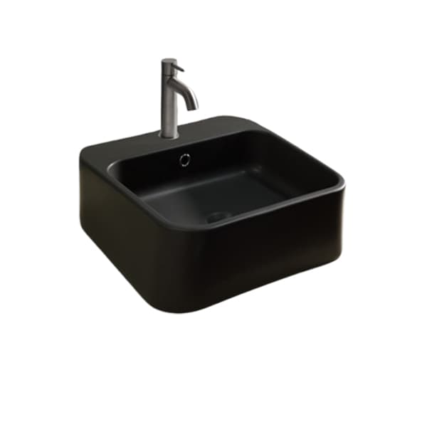 Lavabo konzolni AXA COSA 480x480 crni 8610207