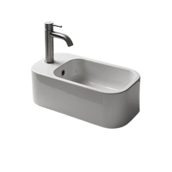 Lavabo konzolni AXA COSA 480x250 mini beli levi 8610301L