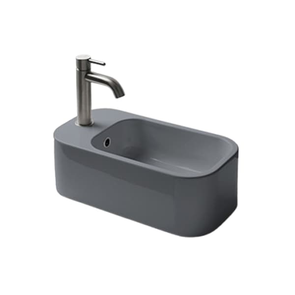 Lavabo konzolni AXA COSA 480x250 mini sivi desni 8610309L