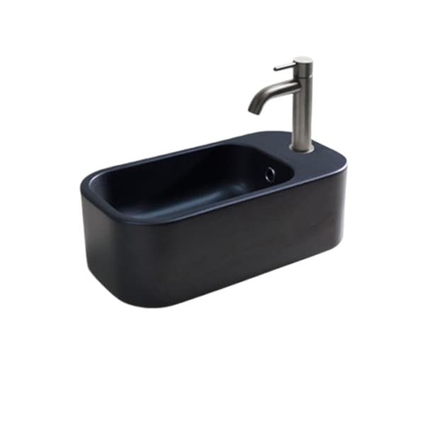 Lavabo konzolni AXA COSA 480x250 mini crni desni 8610307R