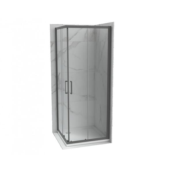 Tuš kabina COPEN ATLAS PRO 900x900x1950 gunmetal staklo 6mm providno