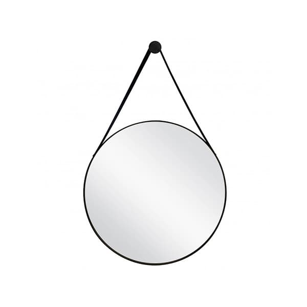 Ogledalo MINOTTI fi-700 sa kožnim kaišem aluminijumskim ramom