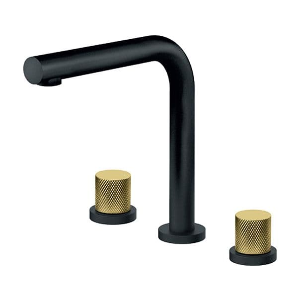 Baterija nadgradna za lavabo ROSAN S2 BLACK GOLD dvoručna visoka 230309BG