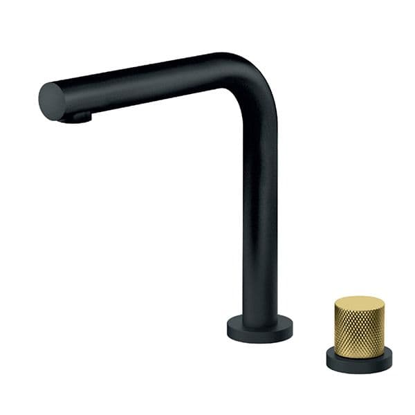 Baterija nadgradna za lavabo ROSAN S2 BLACK GOLD jednoručna visoka 230409BG