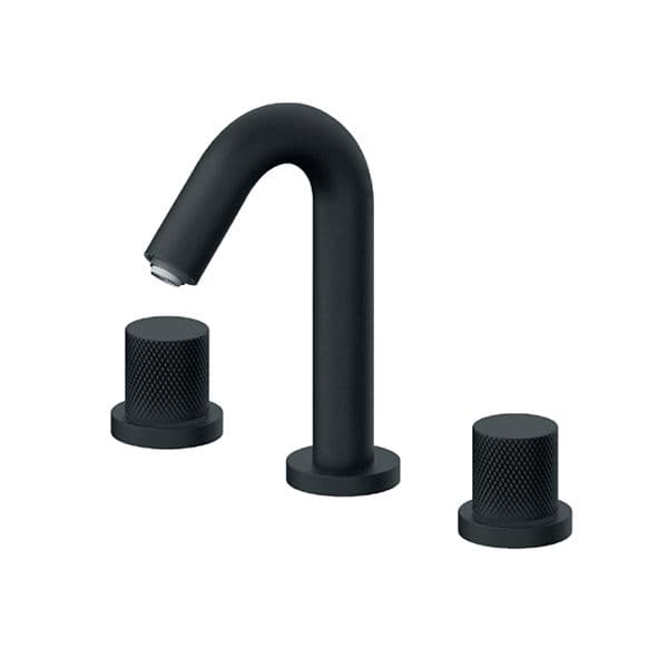 Baterija nadgradna za lavabo ROSAN S2 BLACK dvoručna 230301B