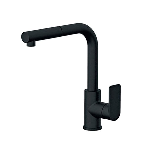 Baterija za sudoperu ROSAN S2 BLACK sa izvlačnim tušem 238601B