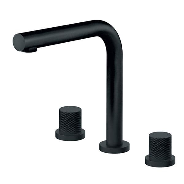 Baterija za lavabo podgradna visoka ROSAN S2 BLACK dvoručna 230309B
