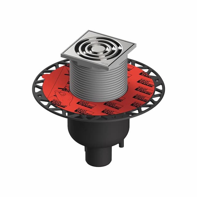 Slivnik suvi vertikalni TECE rešetka inox suvi 3601300