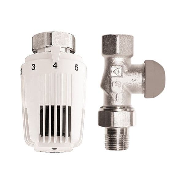 Termo set 1/2" prav HERZ (ventil + termo glava)