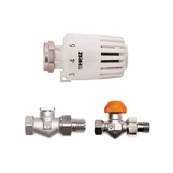 Termo set 1/2" prav HERZ (ventil + termoglava + navijak)
