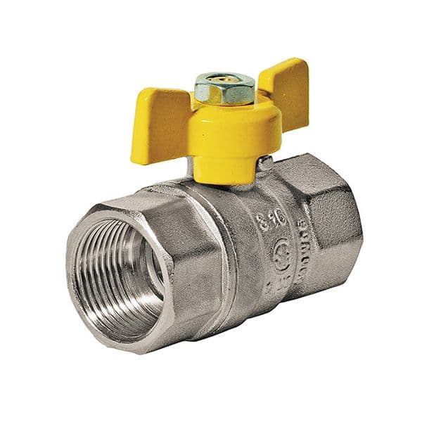 Ventil kuglasti gasni leptir 1/2" FF KAS