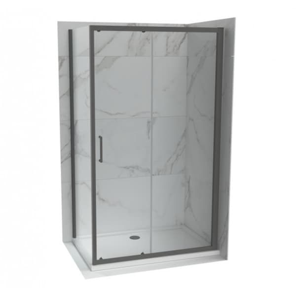 Tuš kabina COPEN ATLAS PRO 1200x900x1950 gunmetal staklo 6mm providno
