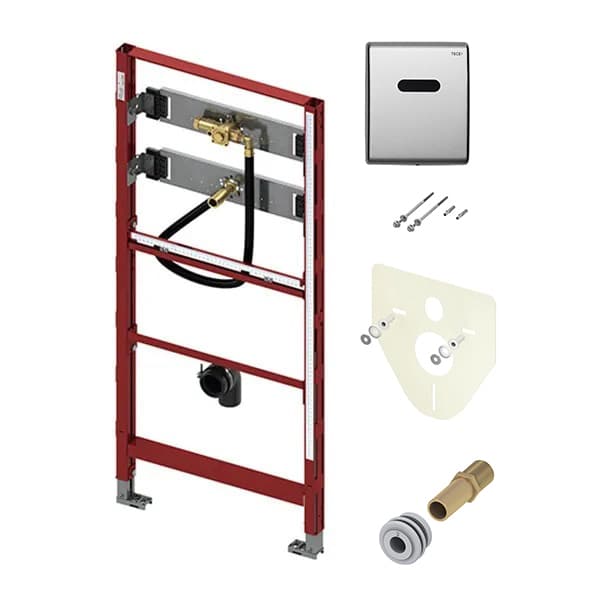 Ugradni montažni element TECE 9420000 + TECEplanus senzorska tipka inox 9242352 + set za montažu 9380007 + trafo 230/12V 9810003 + uvodnik za pisoar 9820055
