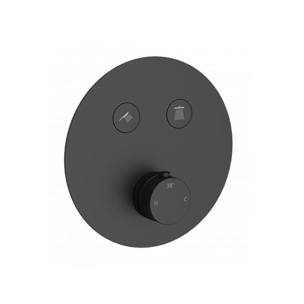 Maska termostatske baterije COPEN CoolTouch round matt black