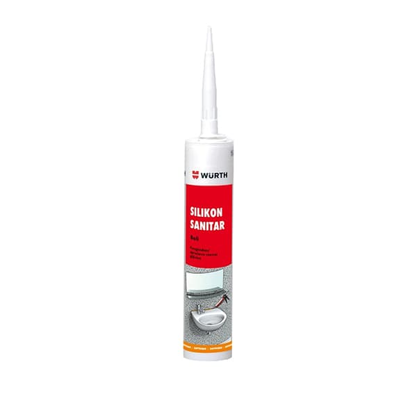 Silikon sanitarni WURTH 280ml beli