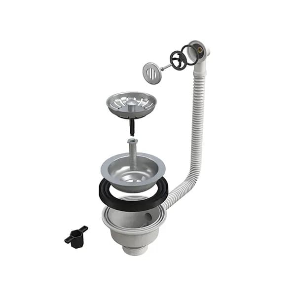 Pileta za sudoperu 6/4" BONOMINI sa okruglim prelivom 19510GEC64BOX