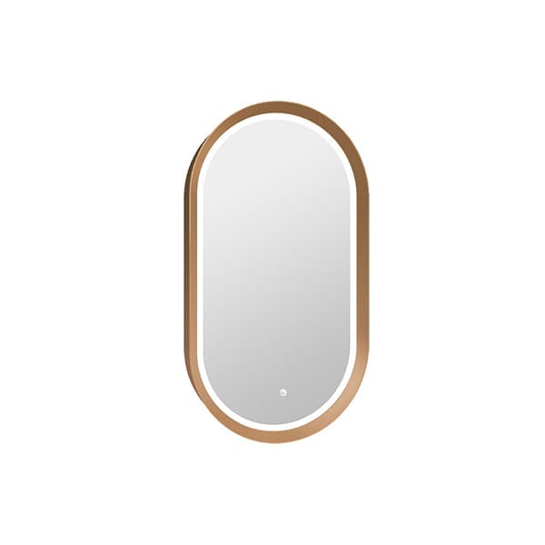 Ogledalo COPEN 500x900 sa alu ramom 40,6mm LED gold