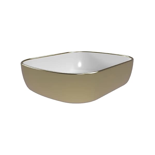 Lavabo COPEN nadgradni 505x405x140 zlatno beli C-15-201