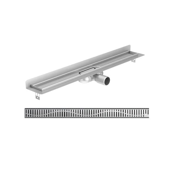 Tuš kanalica ACO SHOWER DRAIN C KANAL i WAVE rešetkom 885x74 mm 9010.88.45