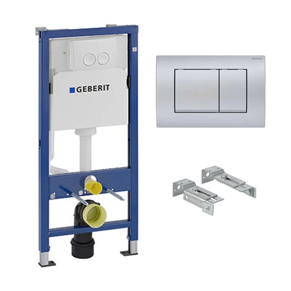 Ugradni vodokotlić GEBERIT Duofix basic set taster Delta 30 hrom mat 458.135.21.2