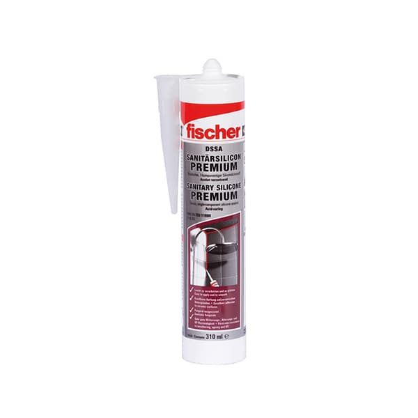 Silikon sanitarni FISCHER 280ml beli