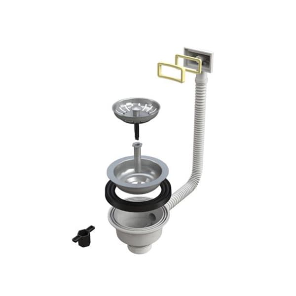 Pileta za sudoperu 6/4" BONOMINI sa pravougaonim prelivom 19210REC64BOX