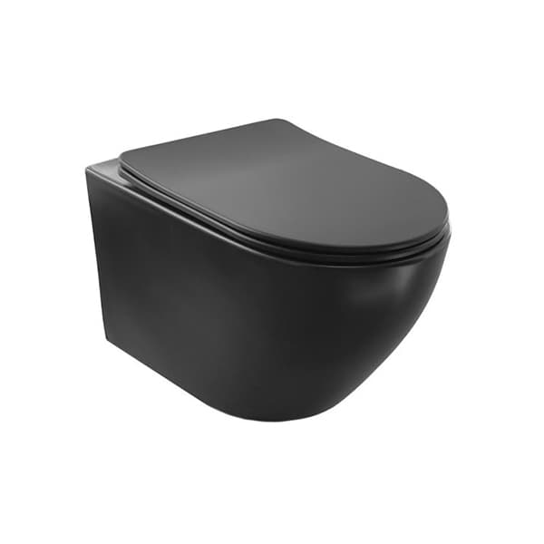 Wc šolja COPEN TORNADO konzolna crna mat sa duroplast soft close daskom