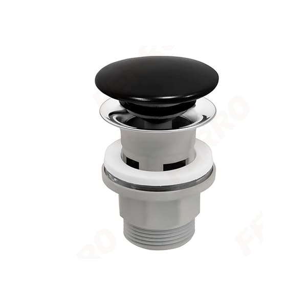 Odlivni ventil za umivaonik FERRO klik-klak crna