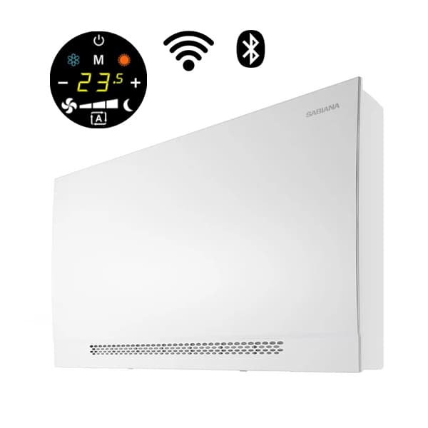 Fan-Coil SABIANA Touch 10 parapetni slim WHISPER CFF-ECM-MV-CB (920W)