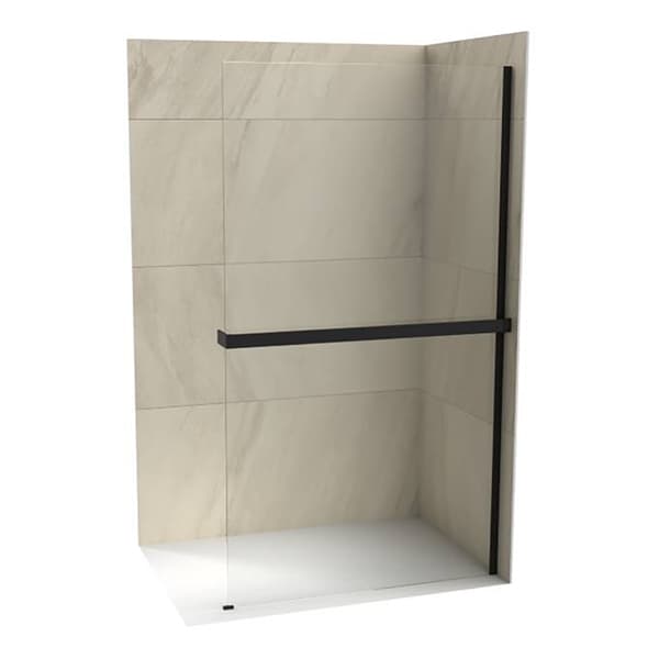 Tuš stena Walk-in COPEN MONTE 1100x2000 crni mat ram 8mm staklo
