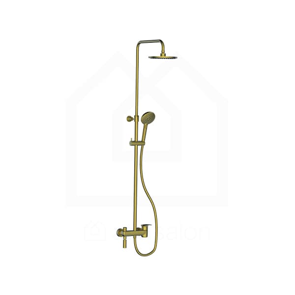 Baterija za tuš kadu sa usponskim tušem HERZ ELITE Brushed gold 00333BG