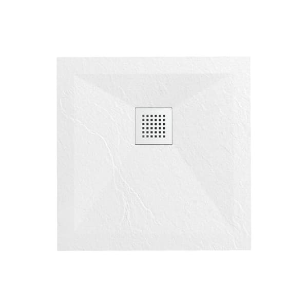 Tuš kadica COPEN SLATE WHITE 800x800x25 sa S/S white rešetkom