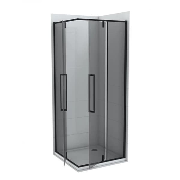 Tuš kabina COPEN ABSOLUT BLACK 900x900x2000 dark staklo 6mm sa pivot vratima