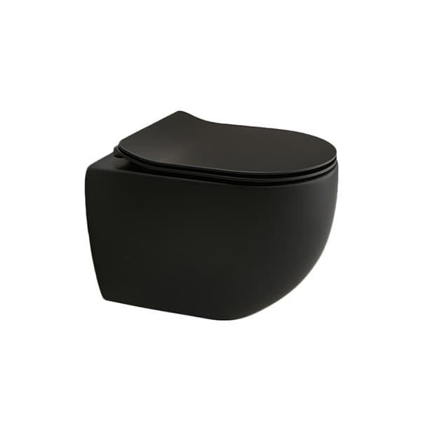 WC šolja AXA GLOMP 46cm konzolna crna rimless