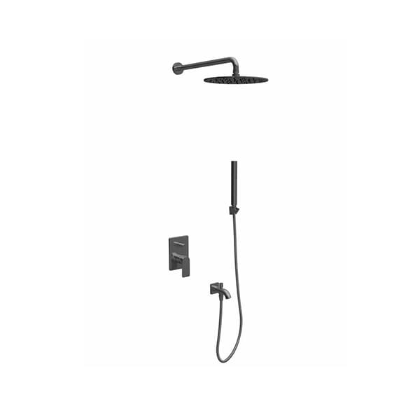 Ugradna baterija sa tuš setom 3 COPEN NOOK gunmetal