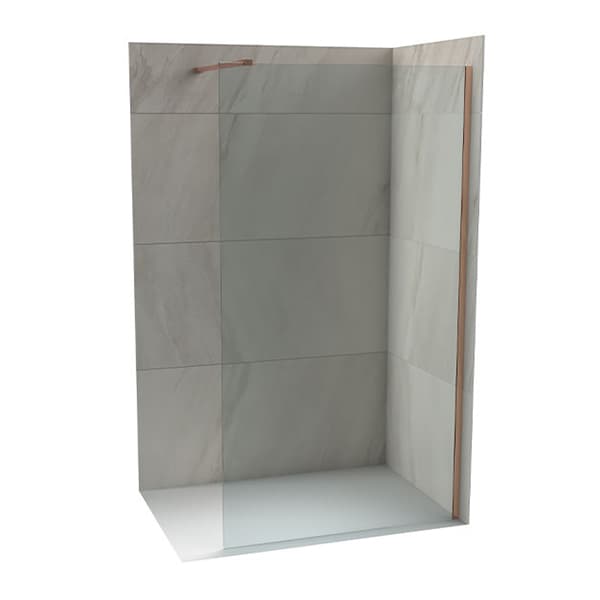 Tuš stena Walk-in COPEN MONTE 900x2000 rose gold 8mm staklo