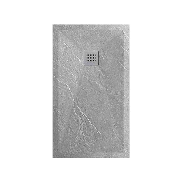 Tuš kadica COPEN SLATE LIGHT GRAY 1200x800x25 sa S/S light gray rešetkom