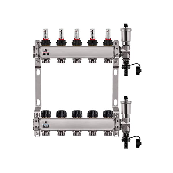 Razdelni set inox sa meračima protoka 1"-7 krugova WIGELL