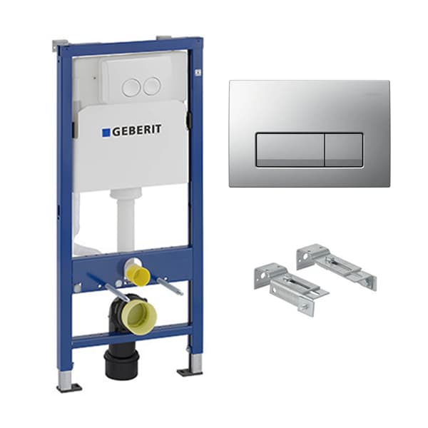 Ugradni vodokotlić GEBERIT Duofix basic set taster Delta 50 hrom mat 458.128.46.2
