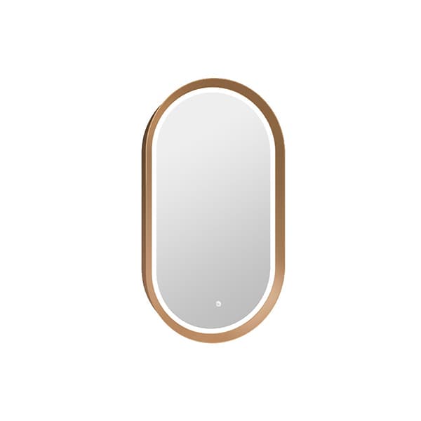 Ogledalo COPEN 500x900 sa alu ramom 56,5mm LED gold