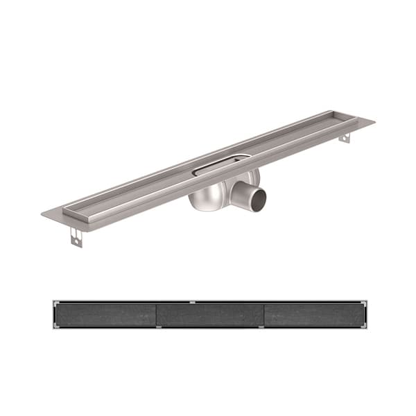 Tuš kanalica ACO SHOWER DRAIN C KANAL i TILE rešetkom 885x93 mm 9010.88.03 + 9010.88.84