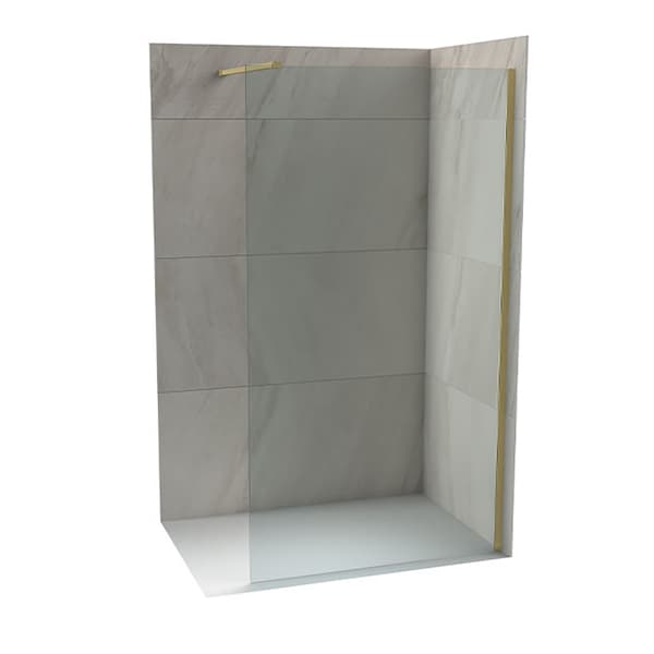 Tuš stena Walk-in COPEN MONTE 900x2000 brušeno zlato 8mm staklo