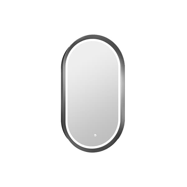 Ogledalo COPEN 500x900 sa alu ramom 56,5mm LED ganmetal
