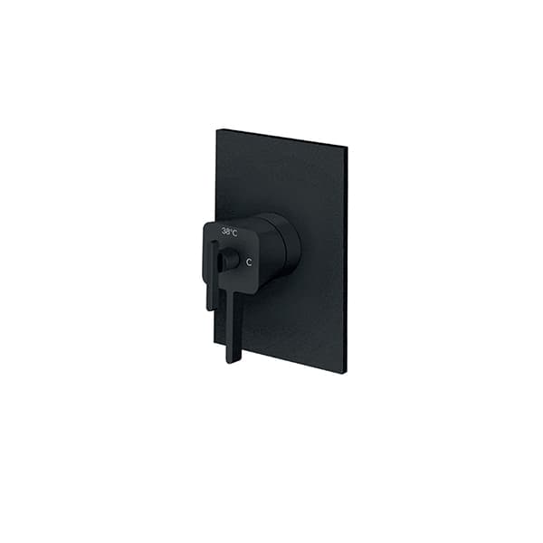Termostatska uzidna baterija ROSAN S2 THERMO BLACK sa 2 izlaza 2T31901B