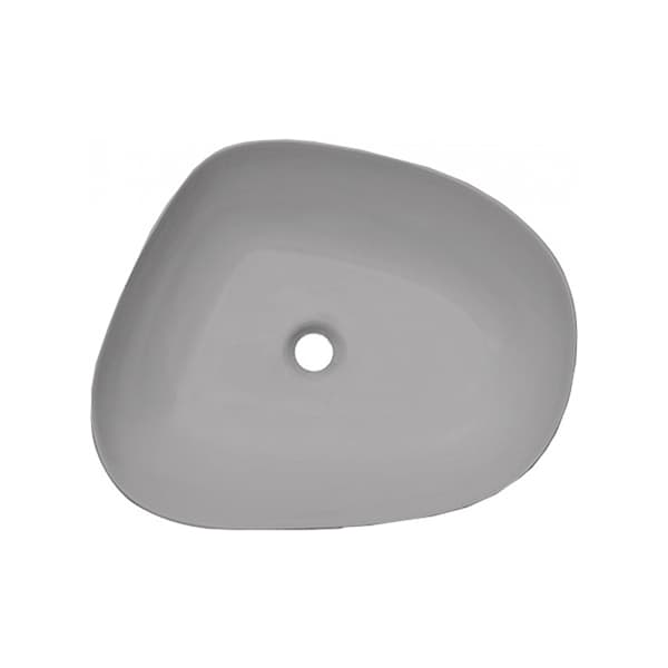 Lavabo nadgradni COPEN 580x470x140 asimetrični sivi mat